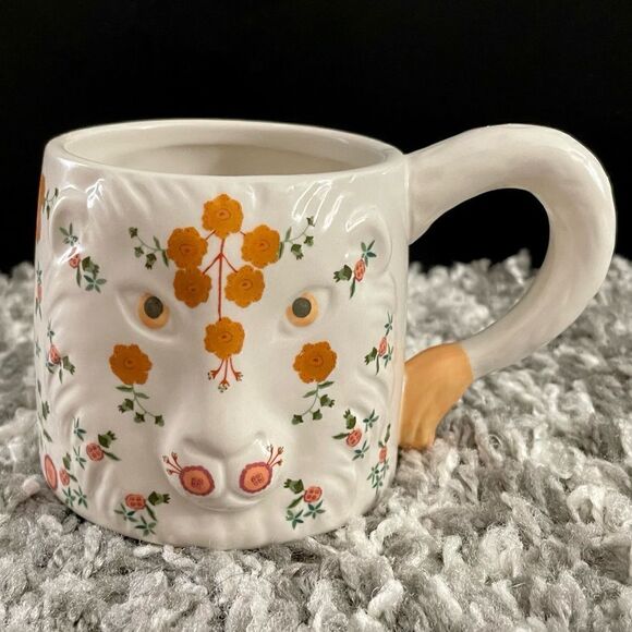 NIB Anthropologie Marisol Lion Mug - Picture 1 of 5